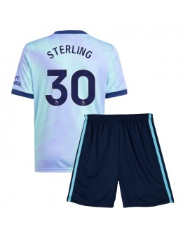 Arsenal Raheem Sterling #30 Replika Tredje Kläder Barn 2024-25 Kortärmad (+ byxor)